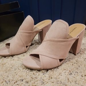 NWT Christian Siriano (for Payless) Pink Alyse Open-toed Heels